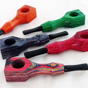 Assorted Color Wood Pipe