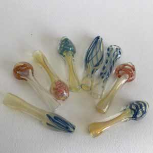 Assorted Glass Chillums Pipes