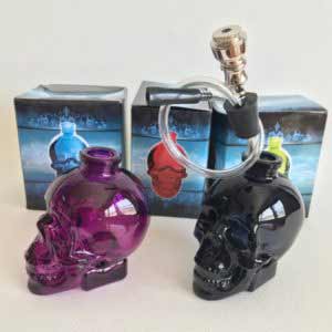 Skull Glass Water Pipe