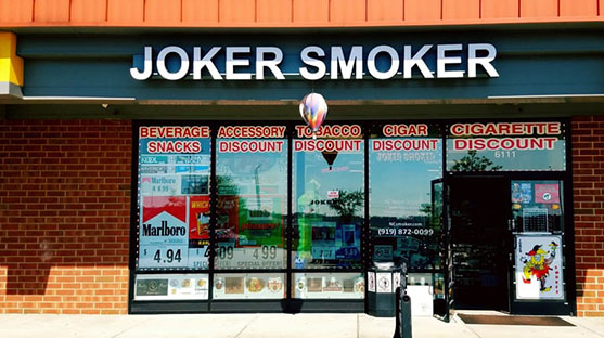 Joker smoker shop outside