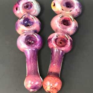 Three bowl glass pipe